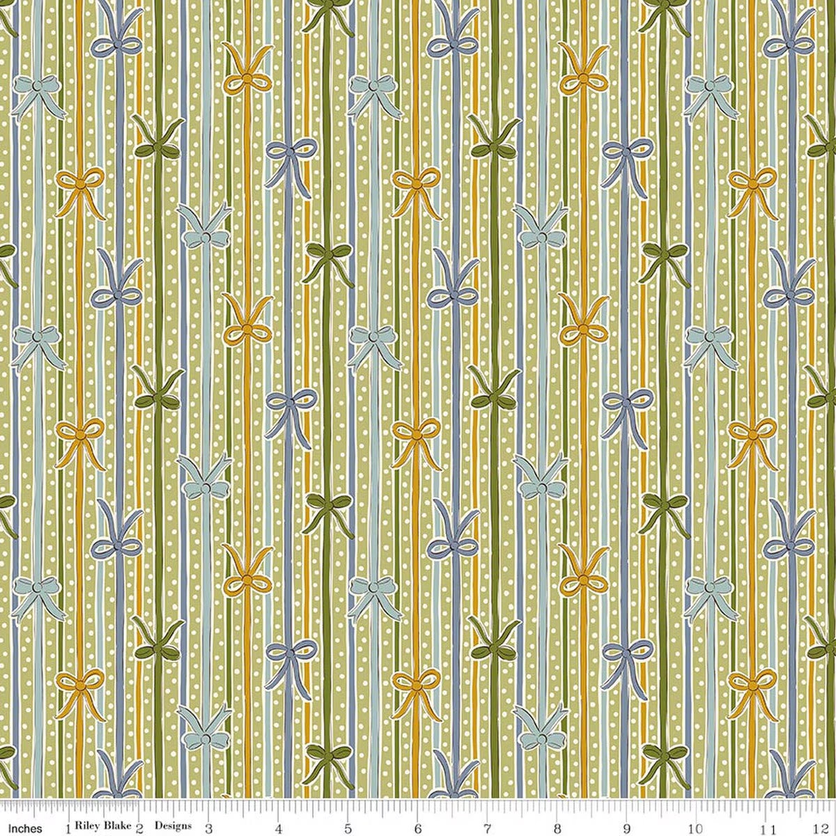 Festive Magic || Liberty Fabrics|| Ribbon Stripe B