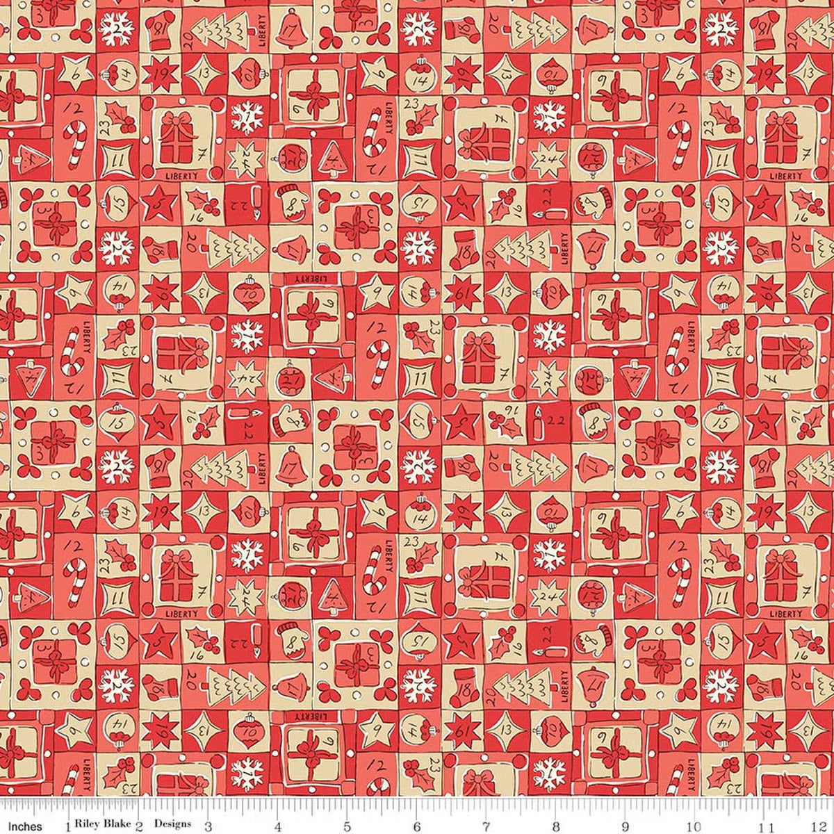 Festive Magic || Liberty Fabrics|| Jolly Countdown D