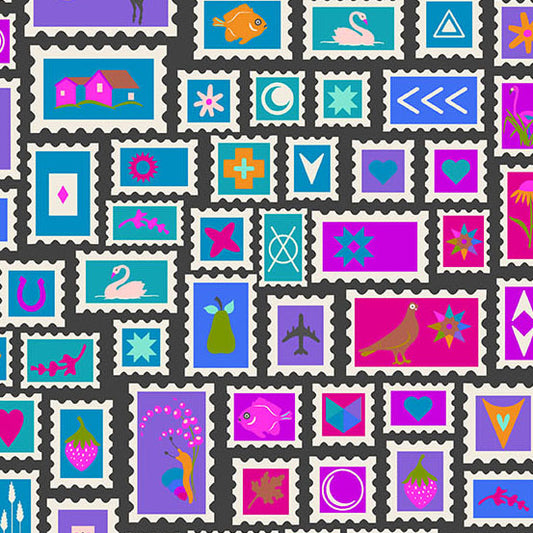 Color Wheel Fabrics by Alison Glass - Night Collector