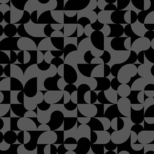Still Fabrics - Libs Elliott - Black Half Dome