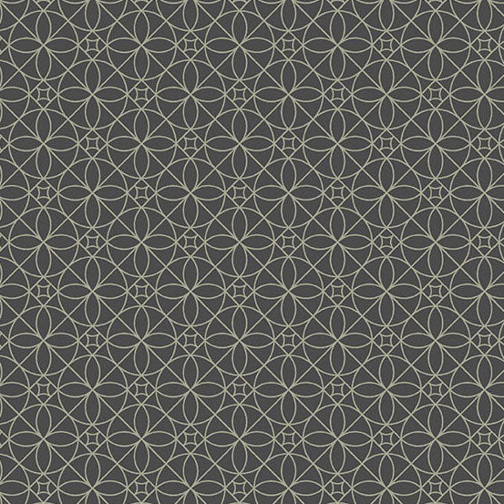Still Fabrics - Libs Elliott - Slate Cosmic Cactus Flower