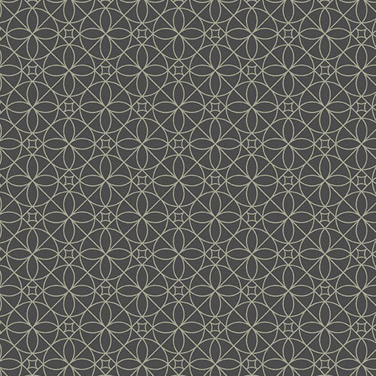 Still Fabrics - Libs Elliott - Slate Cosmic Cactus Flower
