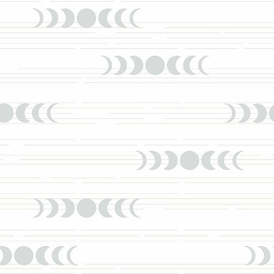 Still Fabrics - Libs Elliott - White Moon Phases