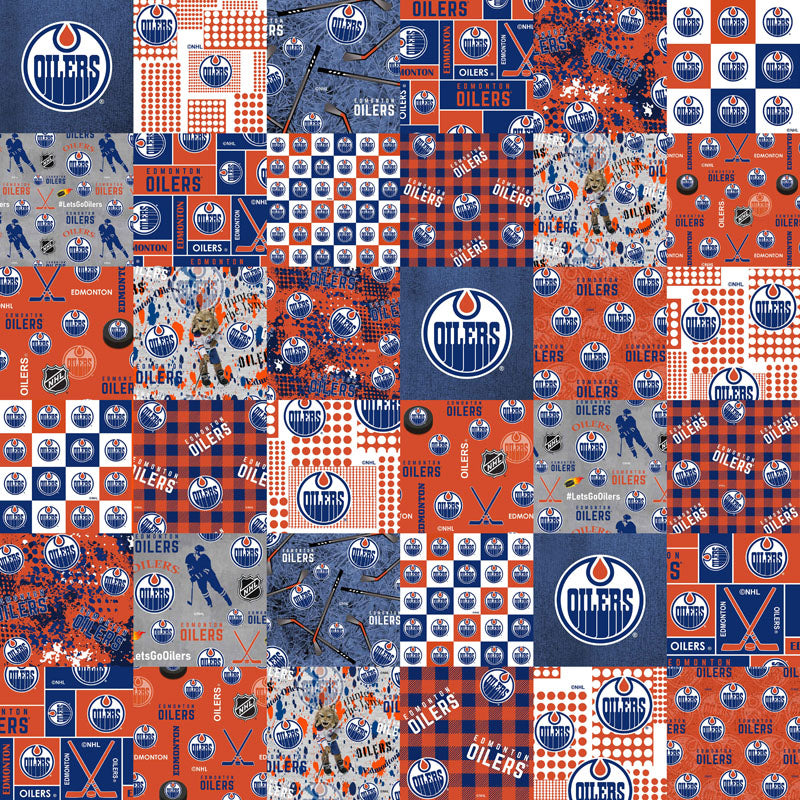 NHL Edmonton Oilers 60" Fabric - Cheater Cloth