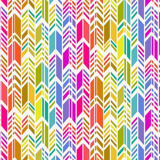 Color Wheel Fabrics by Alison Glass - Day Spectrum Feathers