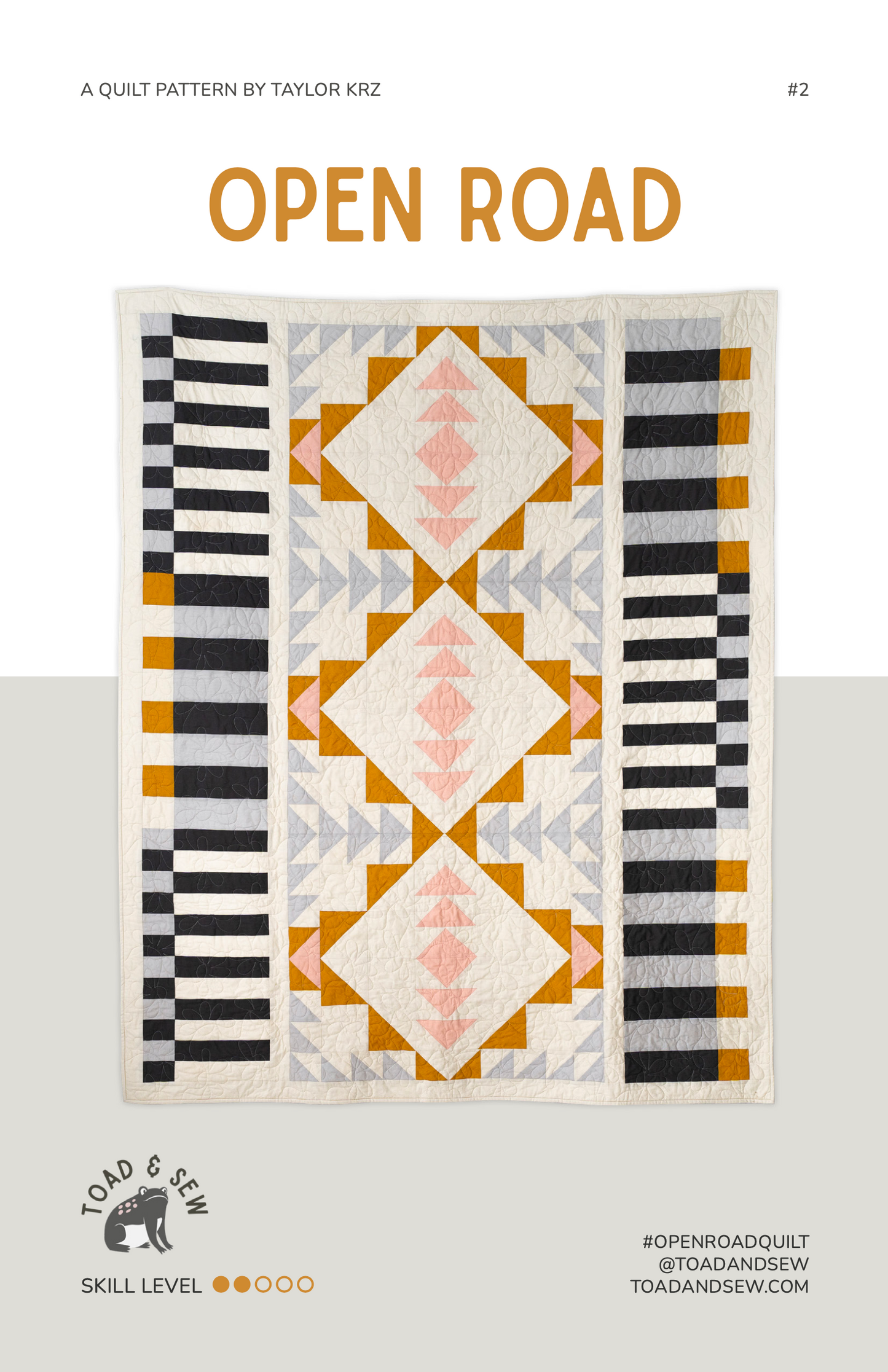 Open Road Quilt Pattern - Toad and Sew