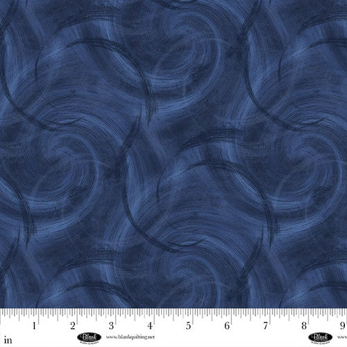 Spin Flannel 108" Wide Backing - Navy