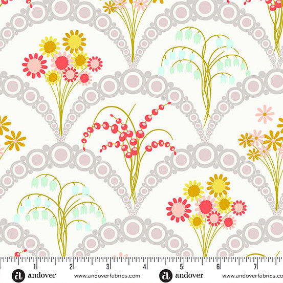 Jinny Fabrics || Alison Glass || Greenvalley in Swan