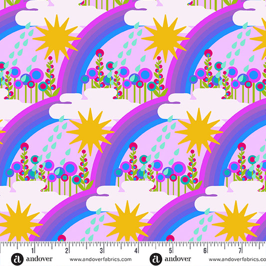 Postmark Fabrics - Alison Glass - Lavender First Day