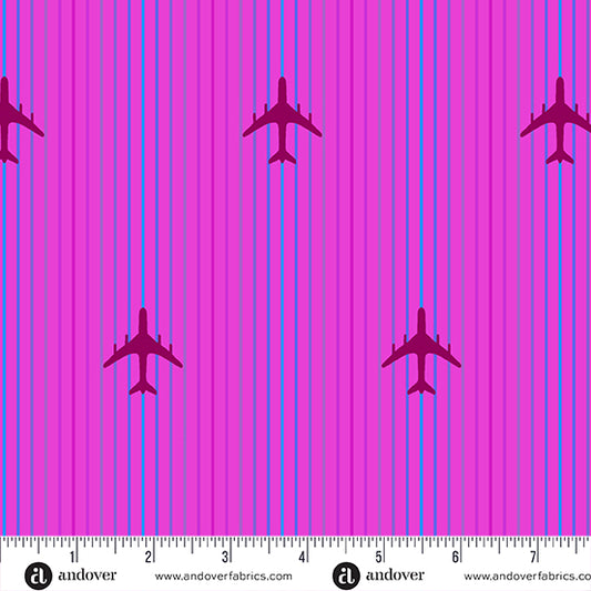 Postmark Fabrics - Alison Glass - Violet Air Mail