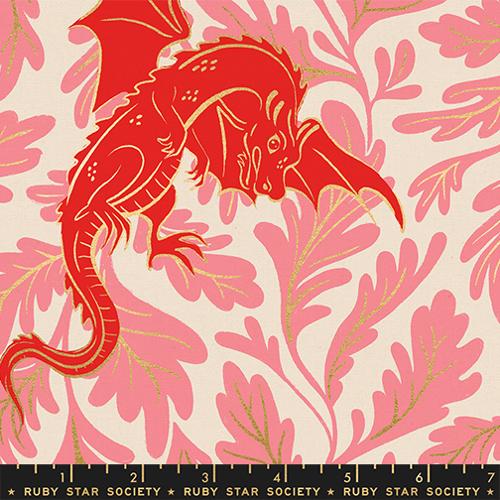 Fireglow Canvas || Sarah Watts for Ruby Star Society || Metallic Dark Ruby