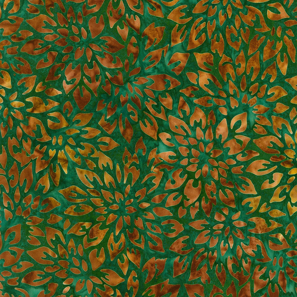 Junglescape Batik Fabric - Lund Studios - Nature
