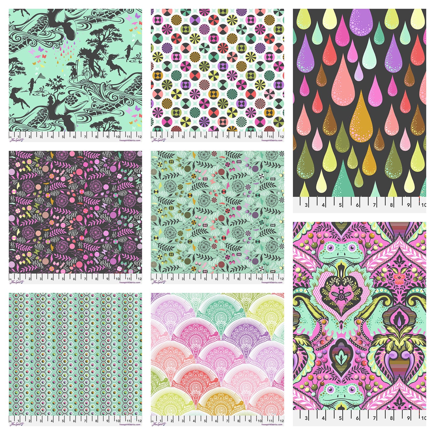 Tula Pink's Prince Charming Deja Vu || 8 Fabric Bundle || Preorder, ships July 2026