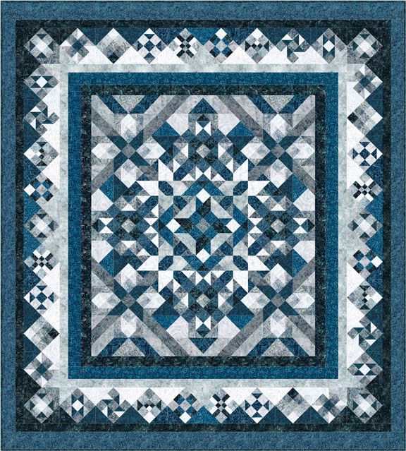 Blue Smoke Quilt Kit