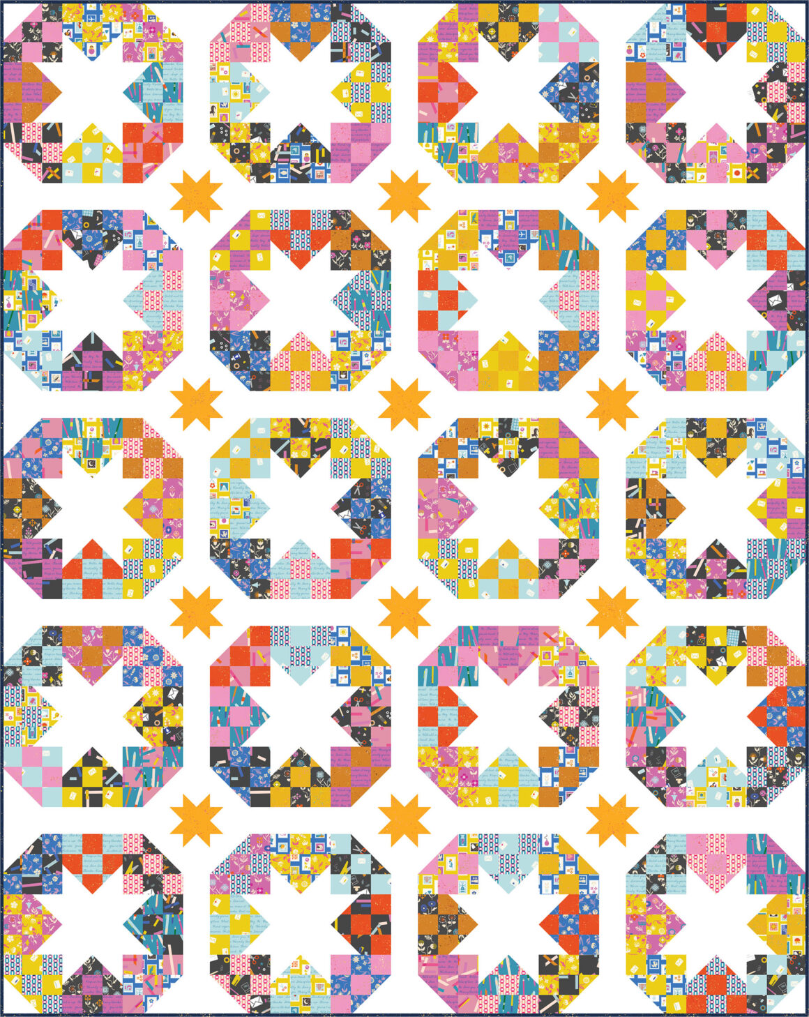 Disco Stars Quilt Pattern - Modernly Morgan