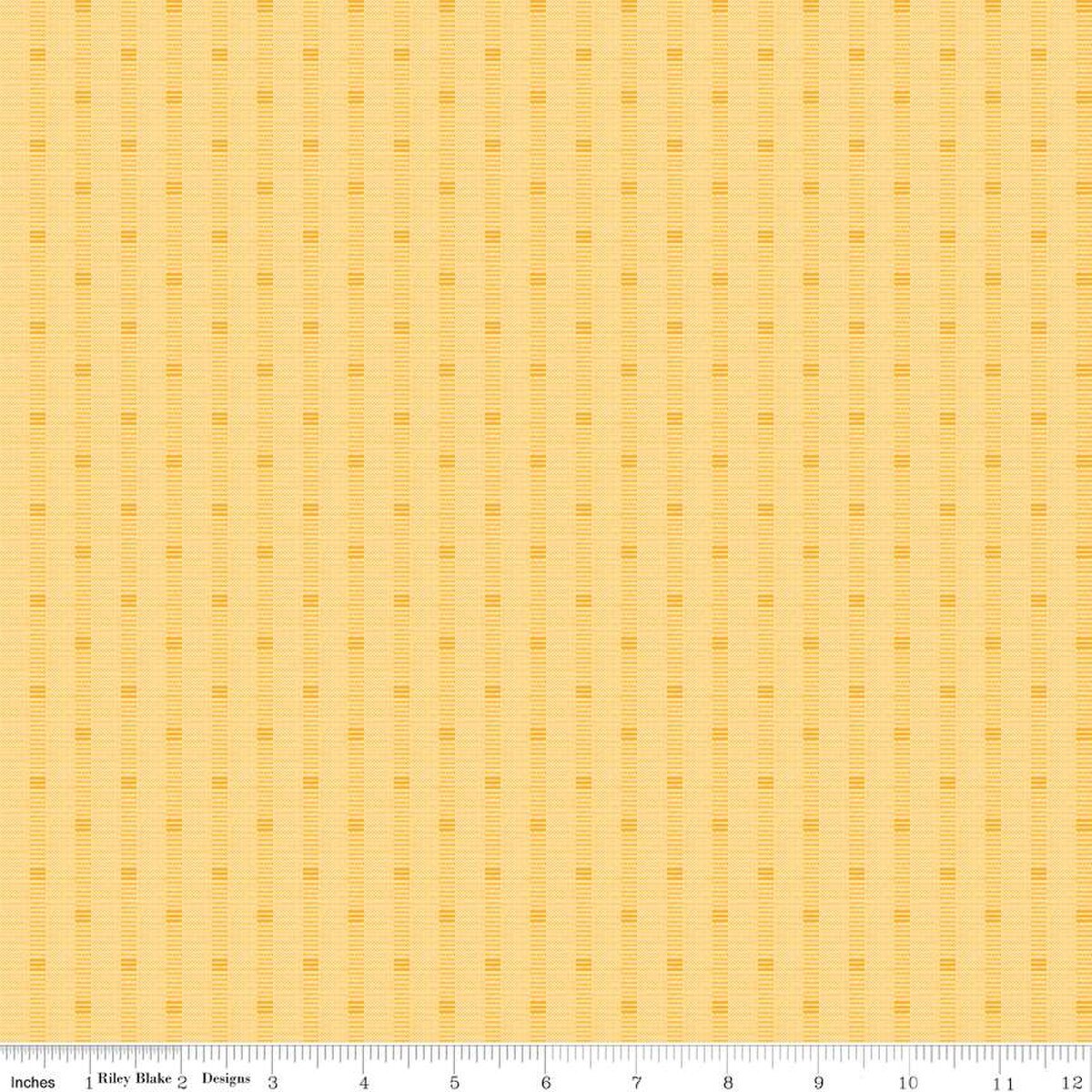 Stitcher's Flannel - Riley Blake - Shadow Stripe Yellow