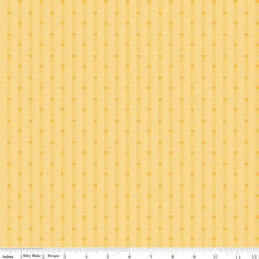 Stitcher's Flannel - Riley Blake - Shadow Stripe Yellow