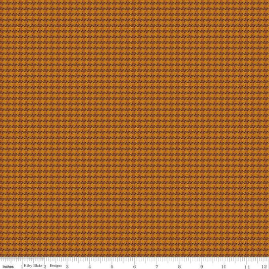 Stitcher's Flannel - Riley Blake - Houndstooth - Spice