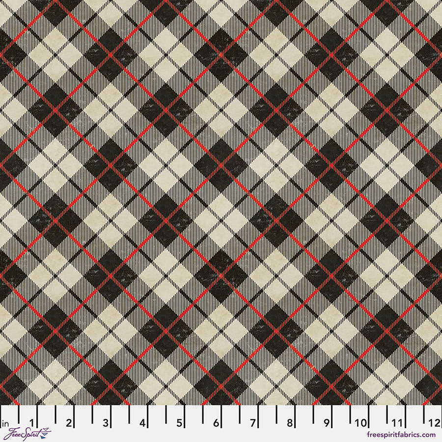 Holiday Plaid Neutral- Wonderland Flannels by Tim Holtz for Free Spirit