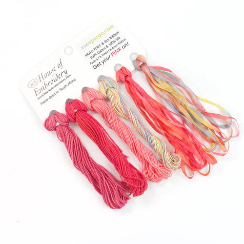 Get Your Pink On- Perle 5/8 Thread, & 4mm Ribbon - House of Embroidery
