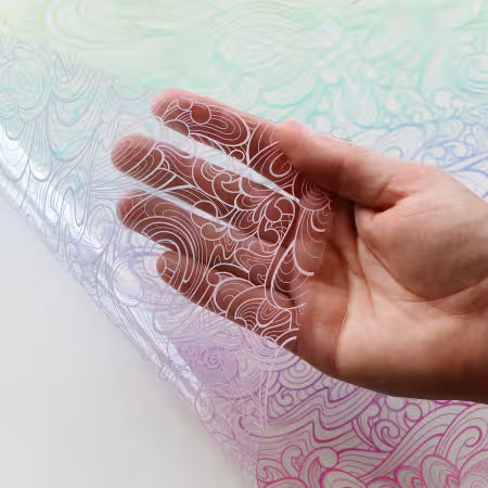 Tula Pink Vinyl: Floral Reef Making Waves ½ Yard Cut -- PreOrder, Arrives May 2026