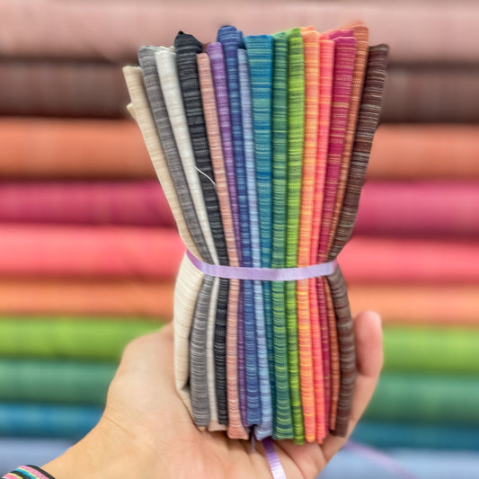 Space Dye Wovens - Figo Fabrics - 15 Fabric Bundle