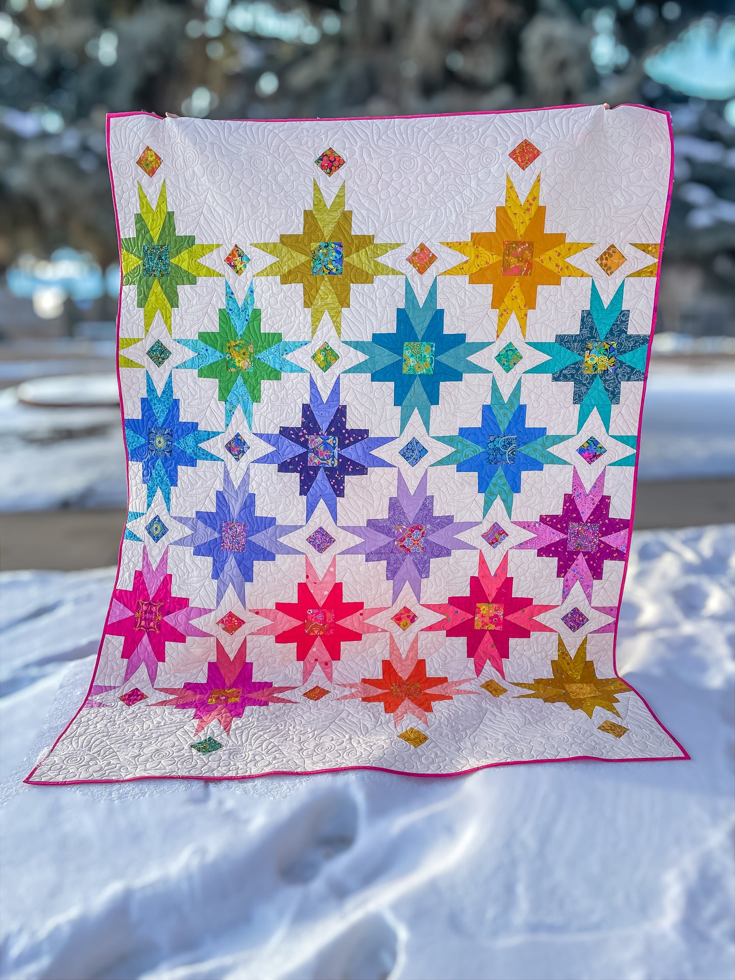 Garden Star Quilt Pattern - Paper Copy - Wholesale 5 Copies