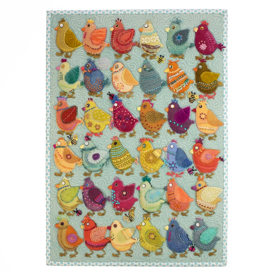 Chick Play Sampler Series Quilt Kit - Sue Spargo - PreOrder Expected Approximatly September 2025