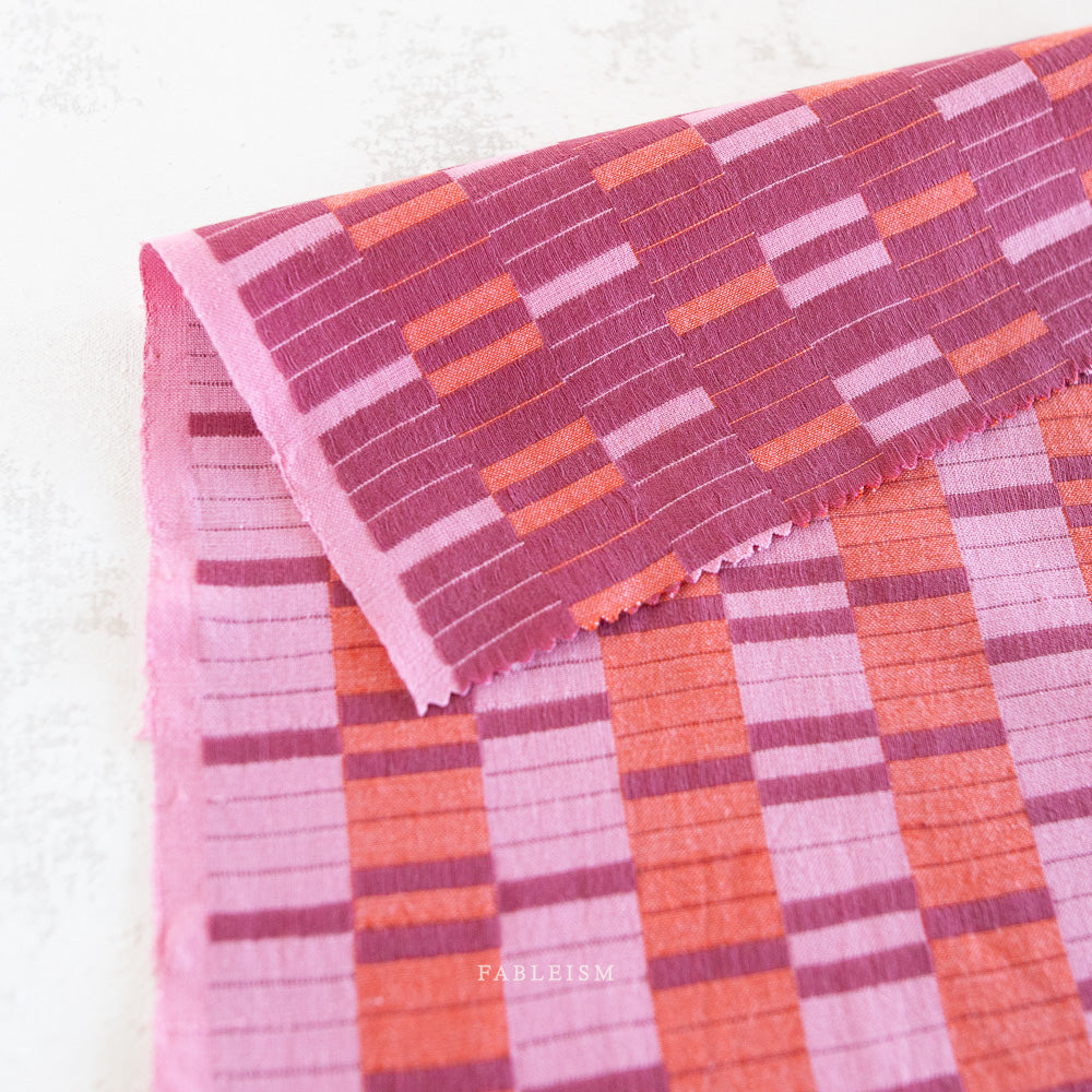 Lucky Loom by Fableism - Southwest Stripe - Berry