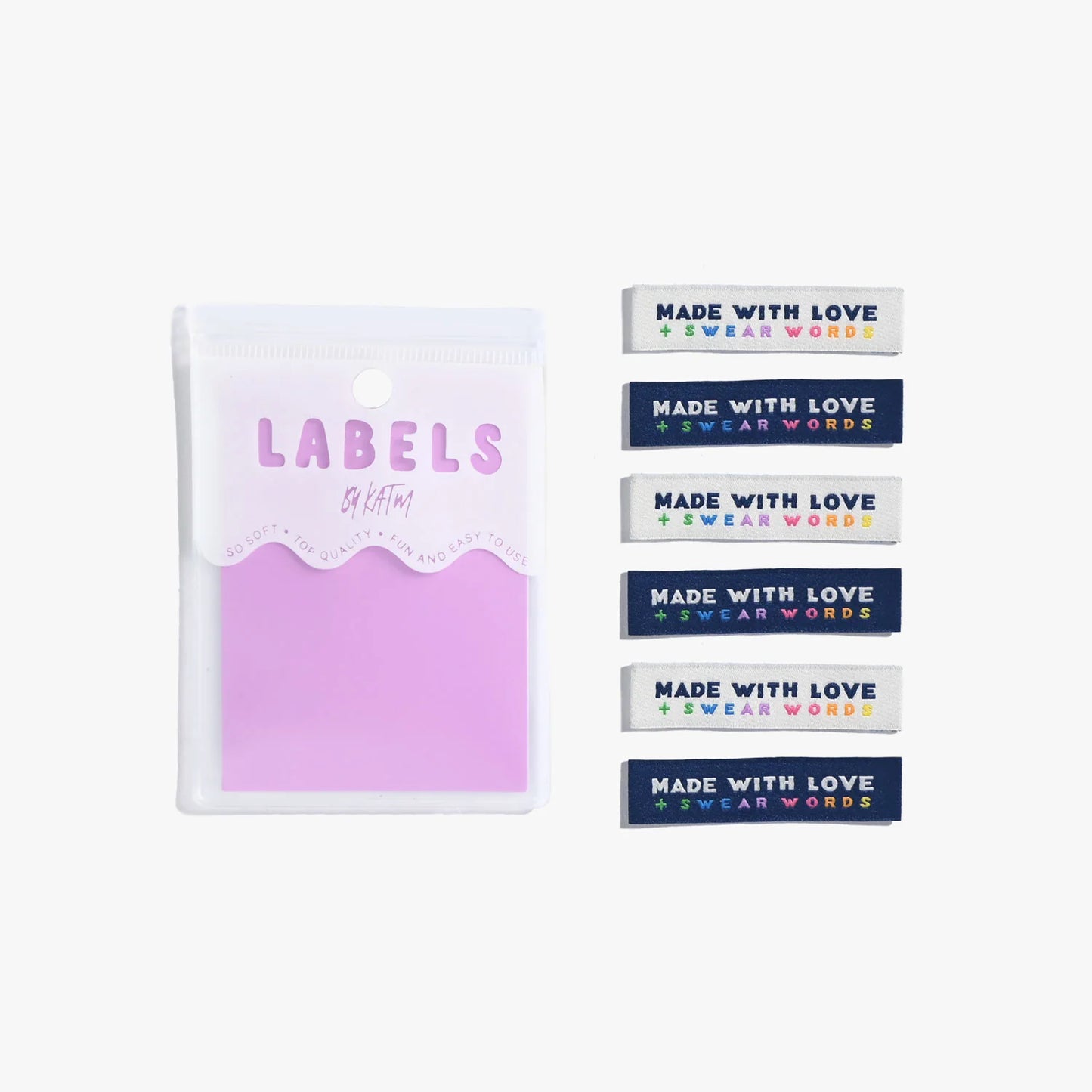 Made With Love and Swear Words Labels - Kylie and the Machine