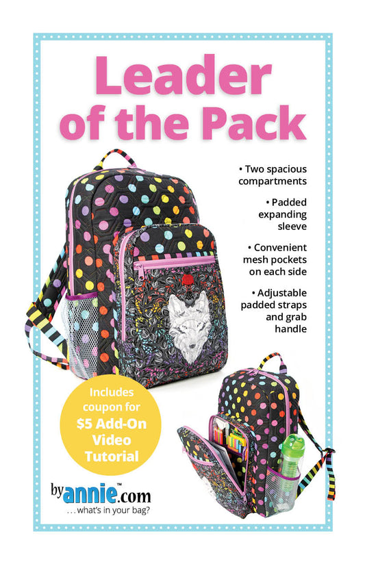 Leader of the Pack Backpack Pattern - By Annie