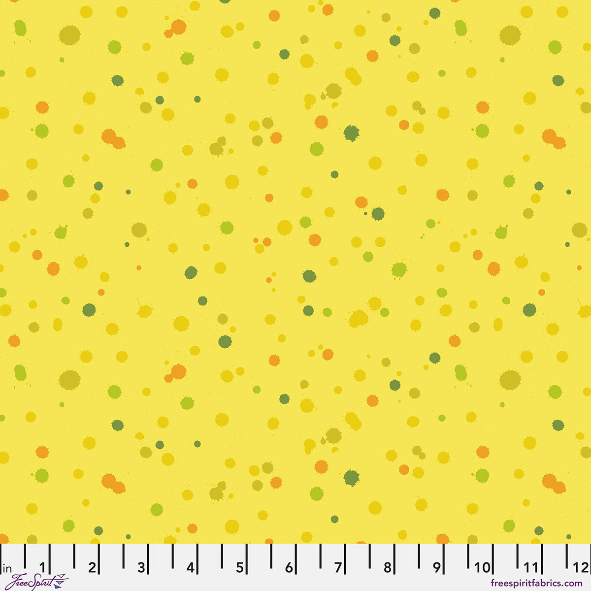 Hue Fabrics || Giucy Giuce || Drops in Canary