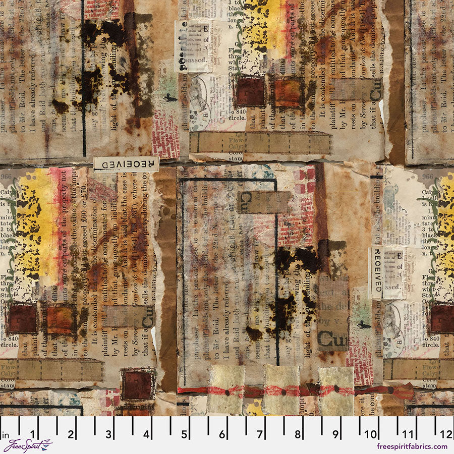 Storyboard Fabrics -Received Parchment - Seth Apter