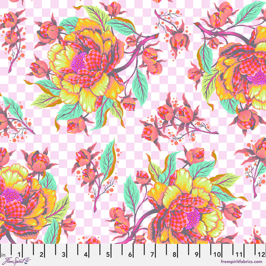 Tula Pink's Untamed - Peony for Your Thoughts - Lunar