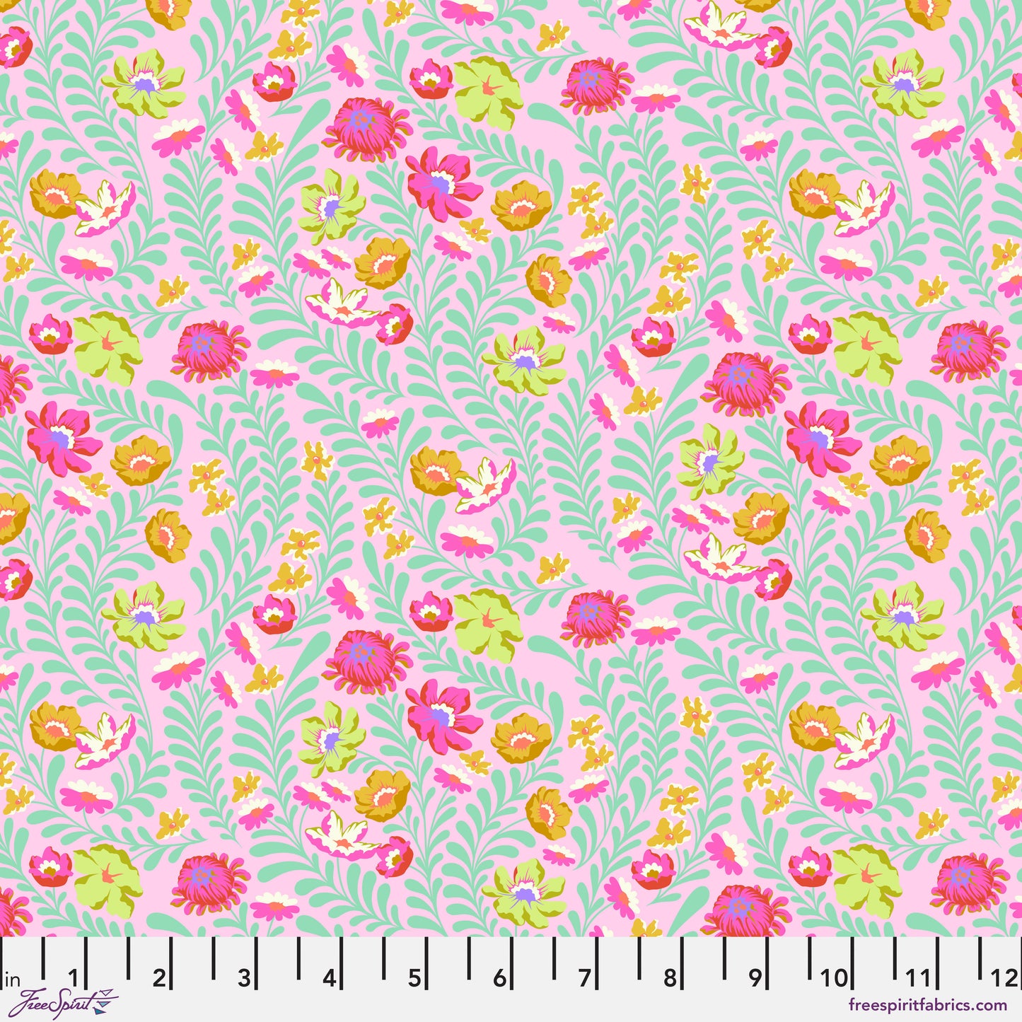 Tula Pink's Untamed - Flowerfield - Lunar