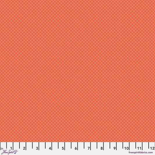 Tula Pink's True Colors 2025 - On The Grid Salmon