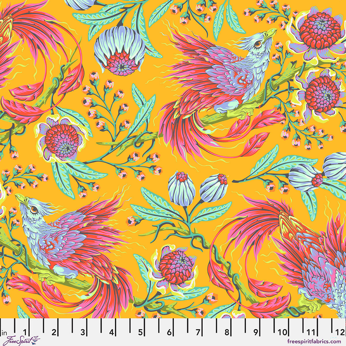 Tula Pink's Legendary || Quilting Cotton || Hot Wings - Dandelion || Pre-Order, Ships November 2026