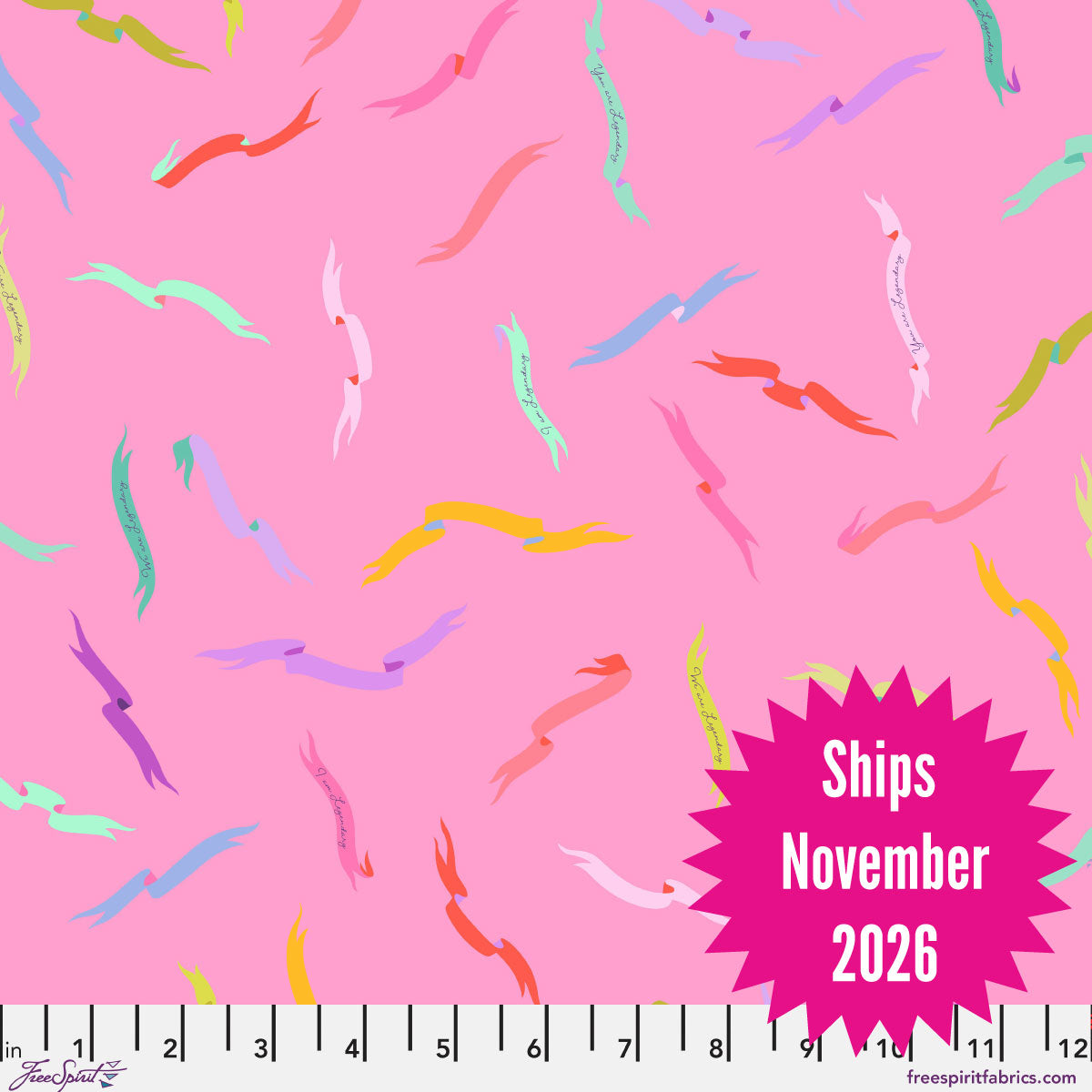 Tula Pink's Legendary || Quilting Cotton || Gentle Reminder - Wild Orchid || Pre-Order, Ships November 2026