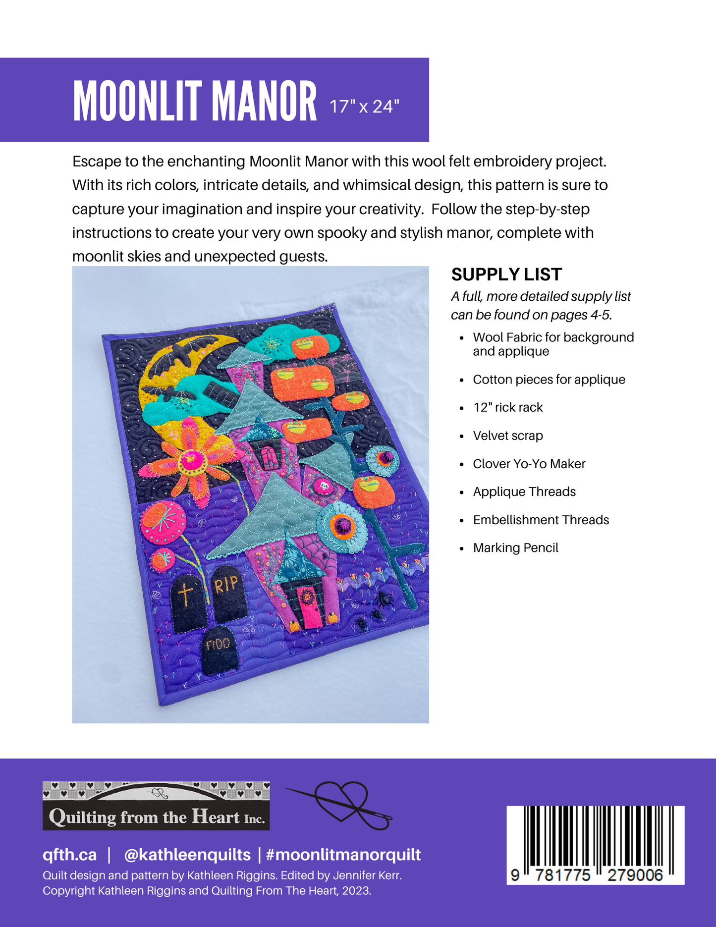 Moonlit Manor Quilt Book - PDF Only