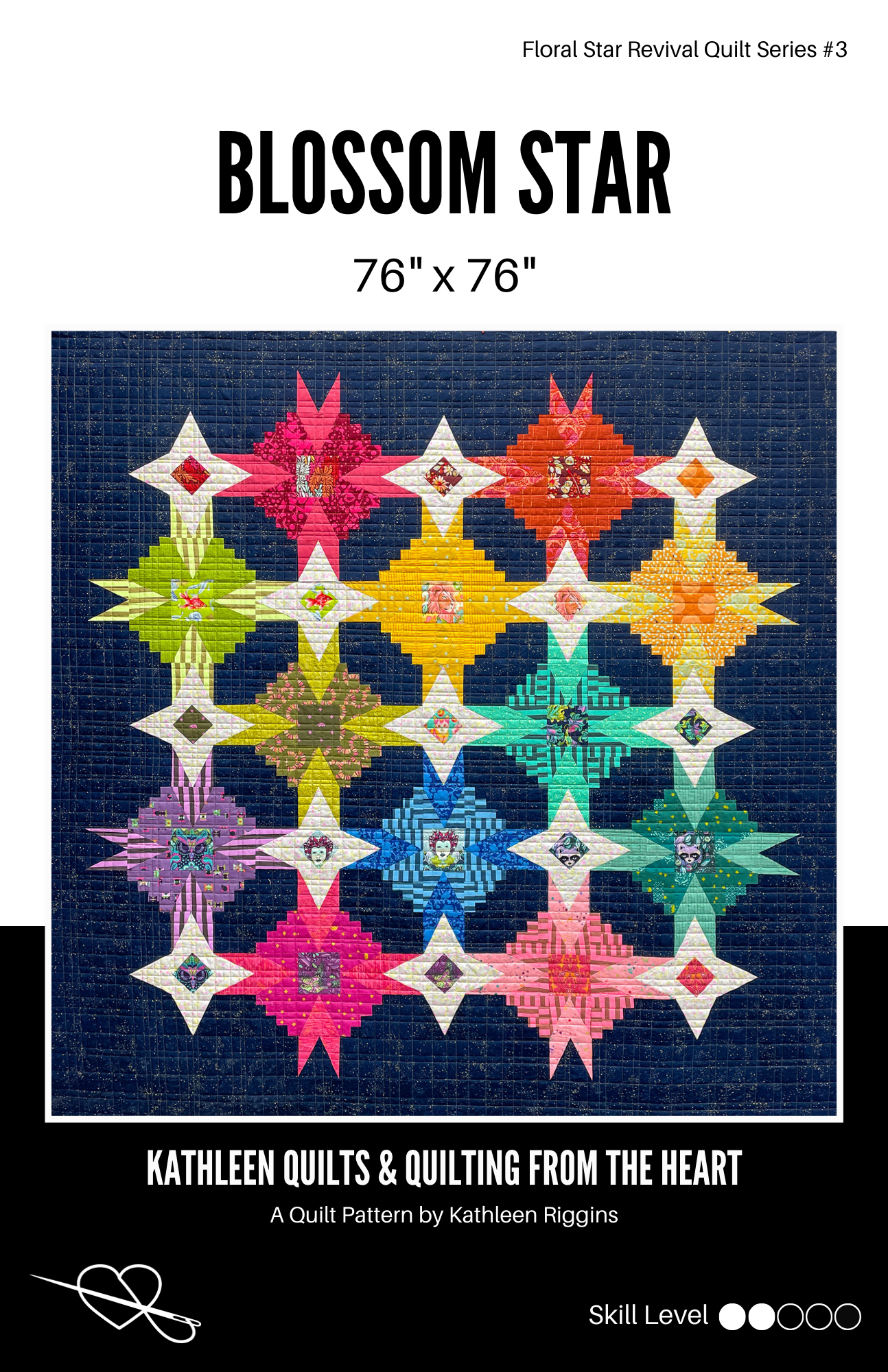 Blossom Star Quilt Pattern - PDF Copy