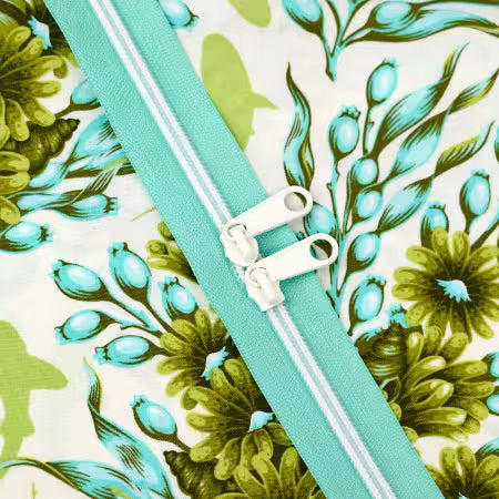 Handbag Zipper || Renaissance Ribbon || Beach Glass