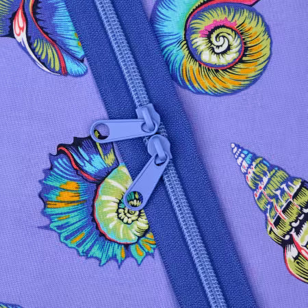 Handbag Zipper || Renaissance Ribbon || Blue Bolt