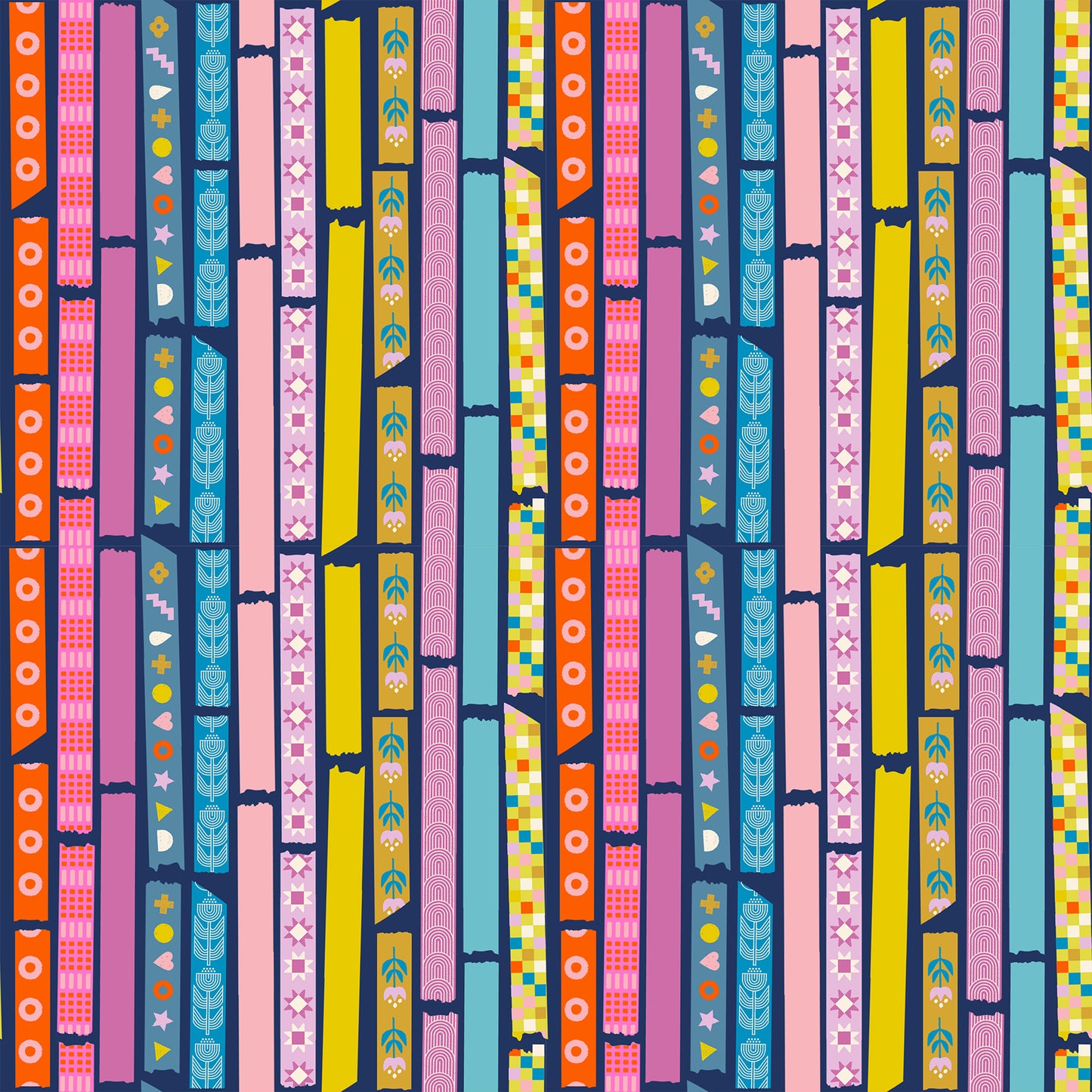 Washi Plus Fabric - Rashida Coleman Hale for Ruby Star Society - Yay Its Tape Bluebell
