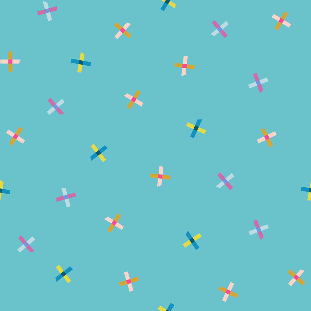 Washi Plus Fabric - Rashida Coleman Hale for Ruby Star Society -Plus Points Turquoise