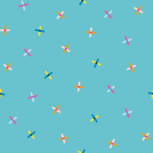 Washi Plus Fabric - Rashida Coleman Hale for Ruby Star Society -Plus Points Turquoise