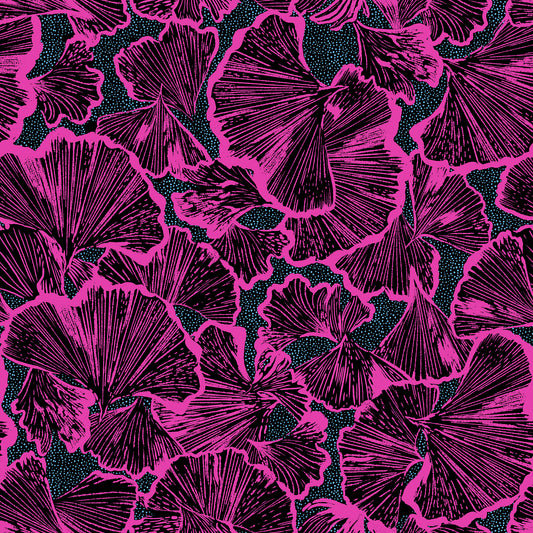 Glow Garden Fabrics - Sarah Watts for Ruby Star Society -Ginko Black