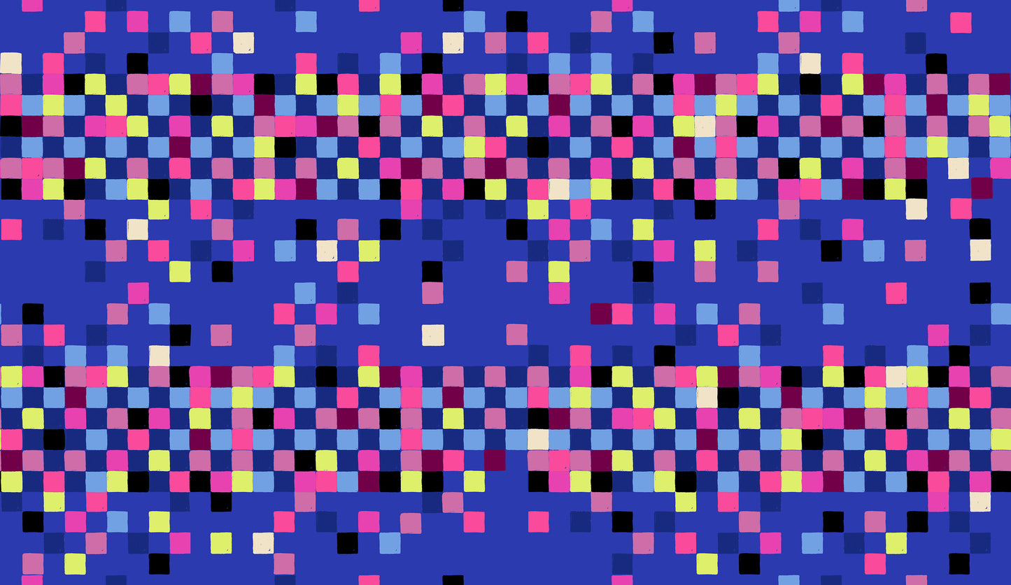 Glow Garden Fabrics - Sarah Watts for Ruby Star Society - Pixels Blacklight