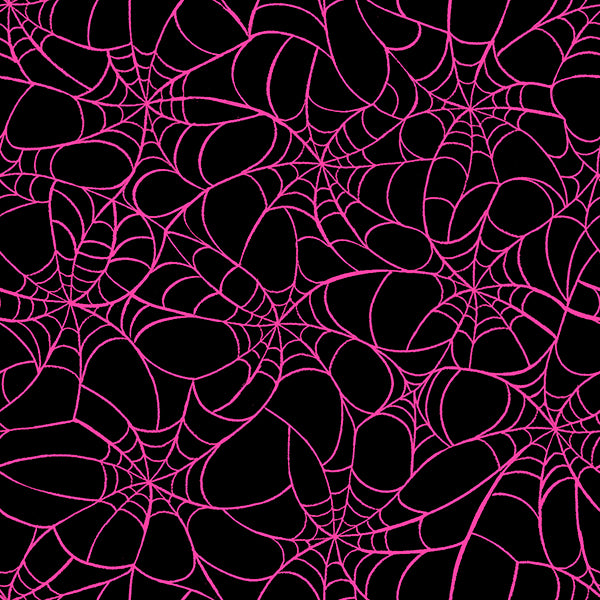 Glow Garden Fabrics - Sarah Watts for Ruby Star Society - Tangled Web Black