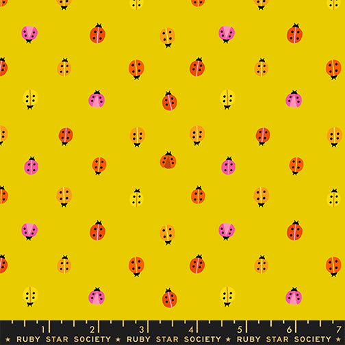 Daisy Days Fabrics || Alexia Abegg for Ruby Star || Ladybug Golden Hour