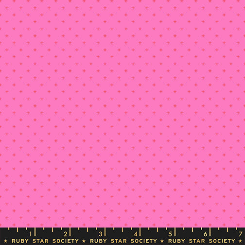Sidekicks Fabric || A Ruby Star Society Collaborative Collection || Add It Up Vivid Pink